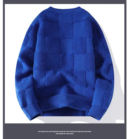 Sweater Men Harajuku Fashion Knitted Hip Hop Streetwear Dinosaur Cartoon Pullover Oversized Casual O-Neck Women Vintage Sweaters