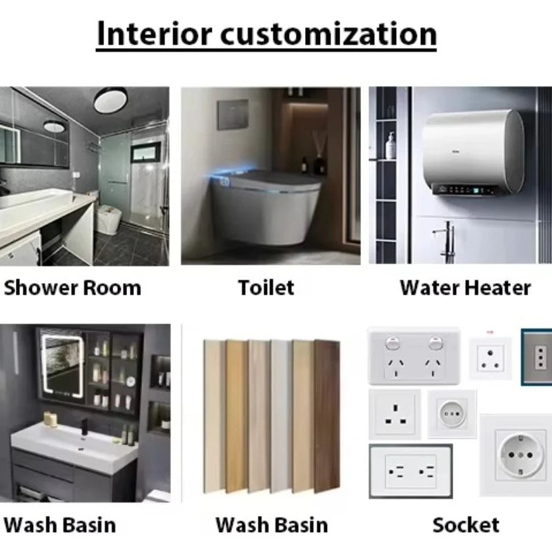 Prefabricated Container House Mobile Expand Container House Portable Small Family Modern Villa Family Waterproof Home Container