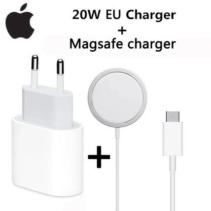 20W USB-C Power Adapter Original Fast Charger for iPhone 17/16/15 Mini pro Max Type C with Apple Cable Compatible with iPhone 14