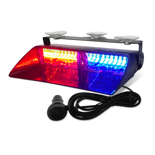16W Car Windshield LED Strobe Light 12V Waterproof Police Lights Warning Light Flash Dash Emergency Signal Lamps by PDG ibma
