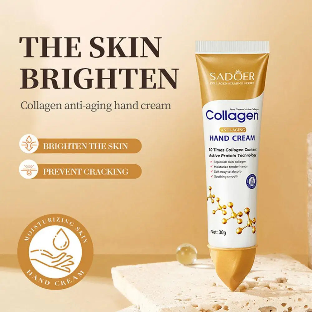 Collagen Anti-wrinkle Hand Cream Skin Soften Nourish Anti-drying Whitening Moisturizing Korean Skin Care Cracked Repair Products