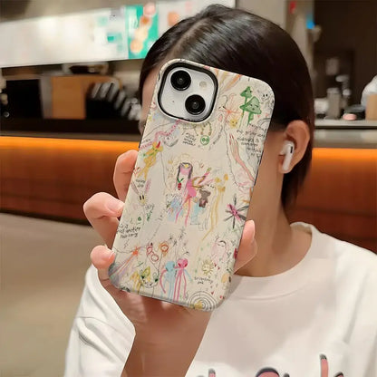 Bladee 333 Spiderr Phone Case For Iphone 16 Pro Max 15 13 14 12 11 14 Pro Max 15 Pro Max Two-in-one Cover
