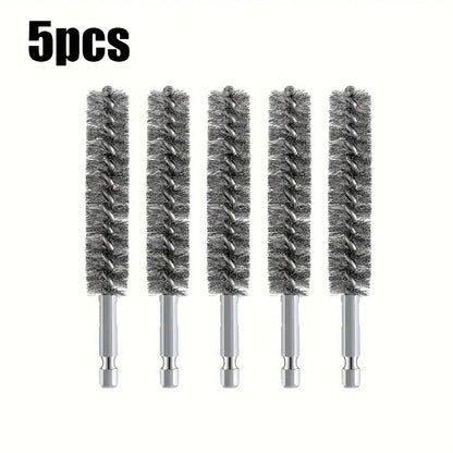 5 pieces Hexagonal shank steel wire brush for electric drill cleaning Stainless steel wire brush for electric drill cleaning