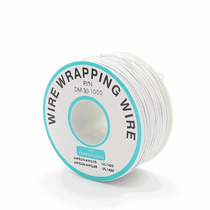 1Pcs 250M 30AWG Wire Cable 8 Color PCB Soldering Fly Iine Breadboard Jumper Colored Insulation Wrap Cable Tinned Pure Copper