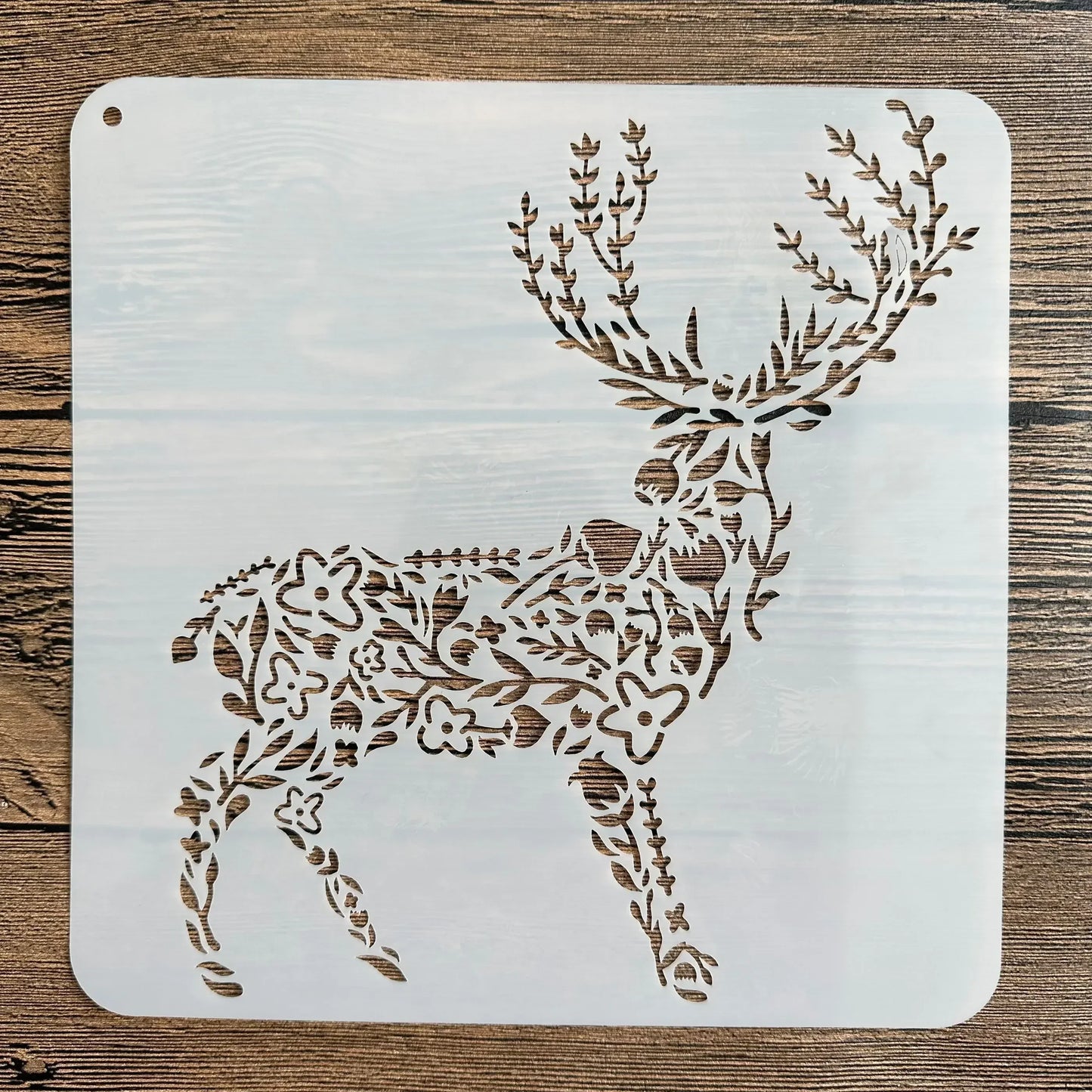 20*20 cm DIY mandala mold for painting stencils stamped photo album embossed paper card on wood, fabric wall christmas deer