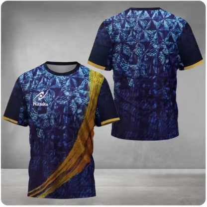 Nittaku Table Tennis T-shirt Victory Light Color Printed Men's Summer New Sports T-shirt Training Quick Drying T-shirt