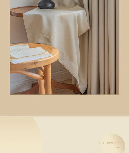 French Cream Style Bay Window Drape Bedroom Thick Full Blackout Curtain Hotel Soundproof Drapes Large Area Living Room Curtains