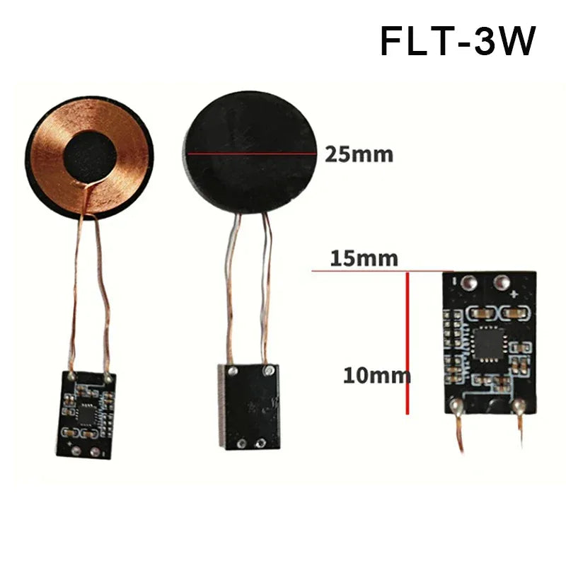 1A 3W 600mA/5W Wireless Charging Receiver Module Small Coil Built-in 5V Charging Wireless Charger PCBA Board