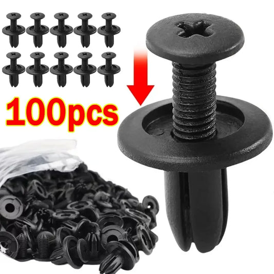 20-100pcs Plastic Rivets Fasteners Screw 8mm Car Bumper Fender Trim Panel Retainer Fasteners Clips Car Accessories by PDG ibma