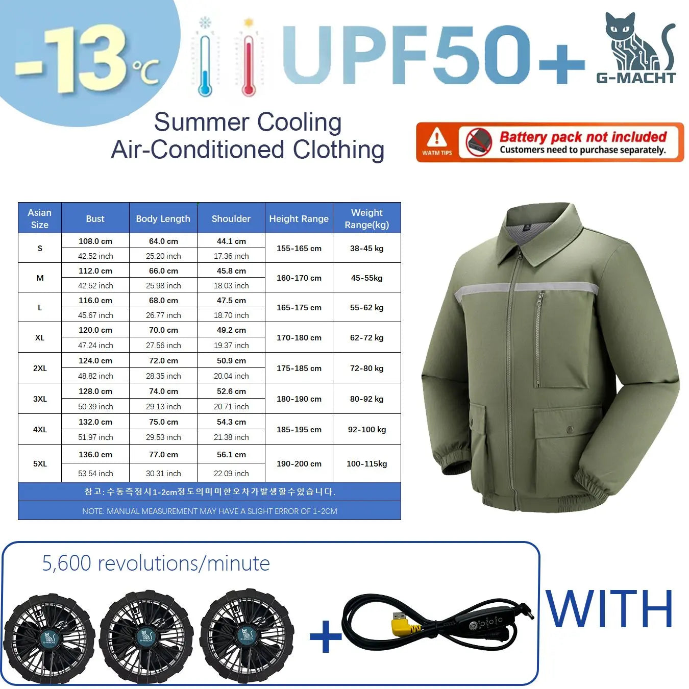 Summer 4 Fans Air Conditioning Cooling Vest Men Women Ultralight Outdoor Jacket Sun Protection Windbreaker Travel Fishing Sports