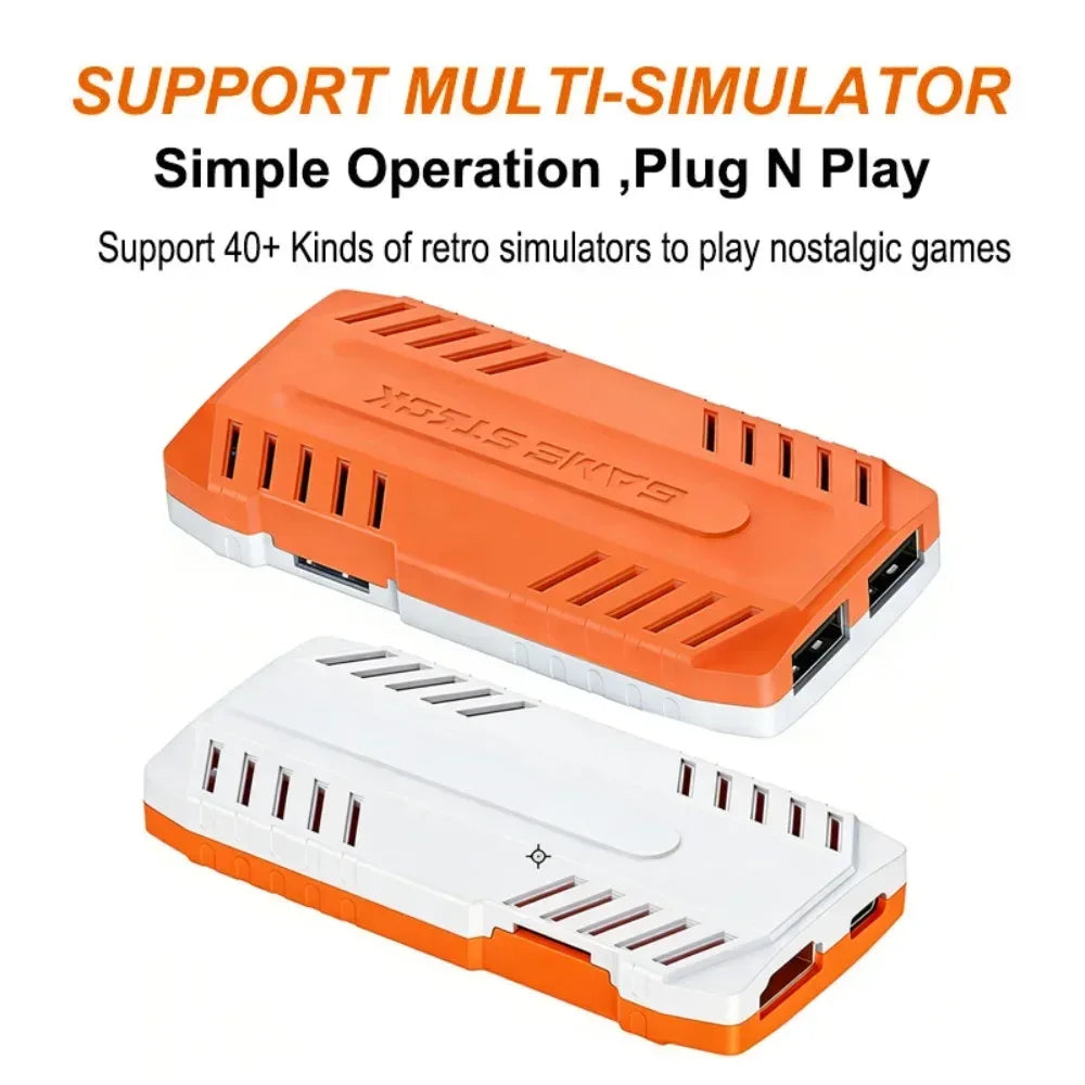2026 New X10 PRO GameStick 128G 4K Video Game Console 3D Games Built-In 50K Games 40+ Emulators Retro Games Dual 2.4G Controller