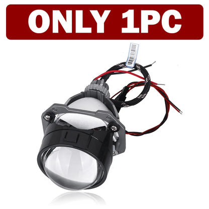 2.5 Inch Bi Led Projector Lens Led Light H4 H7 9005 9006 Car Headlight Bulb High Low Beam 6000K Diode 100W 40000LM Turbo Tuning