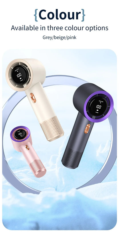 Handheld high-speed fan mini portable air conditioner with six fans and 199 levels of infinite adjustment