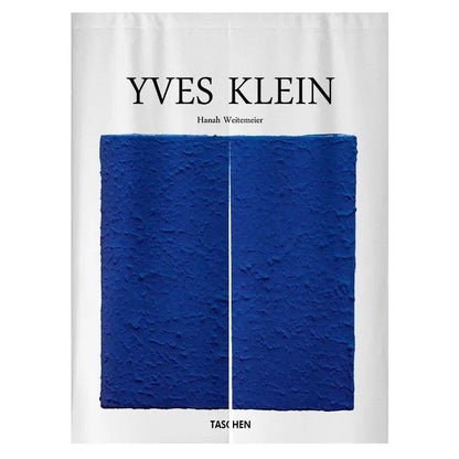 Klein blue Nordic Flower Door Curtain For living Room Bedroom Blackout Curtain Linen Fabric for Home Decoration Half Curtain