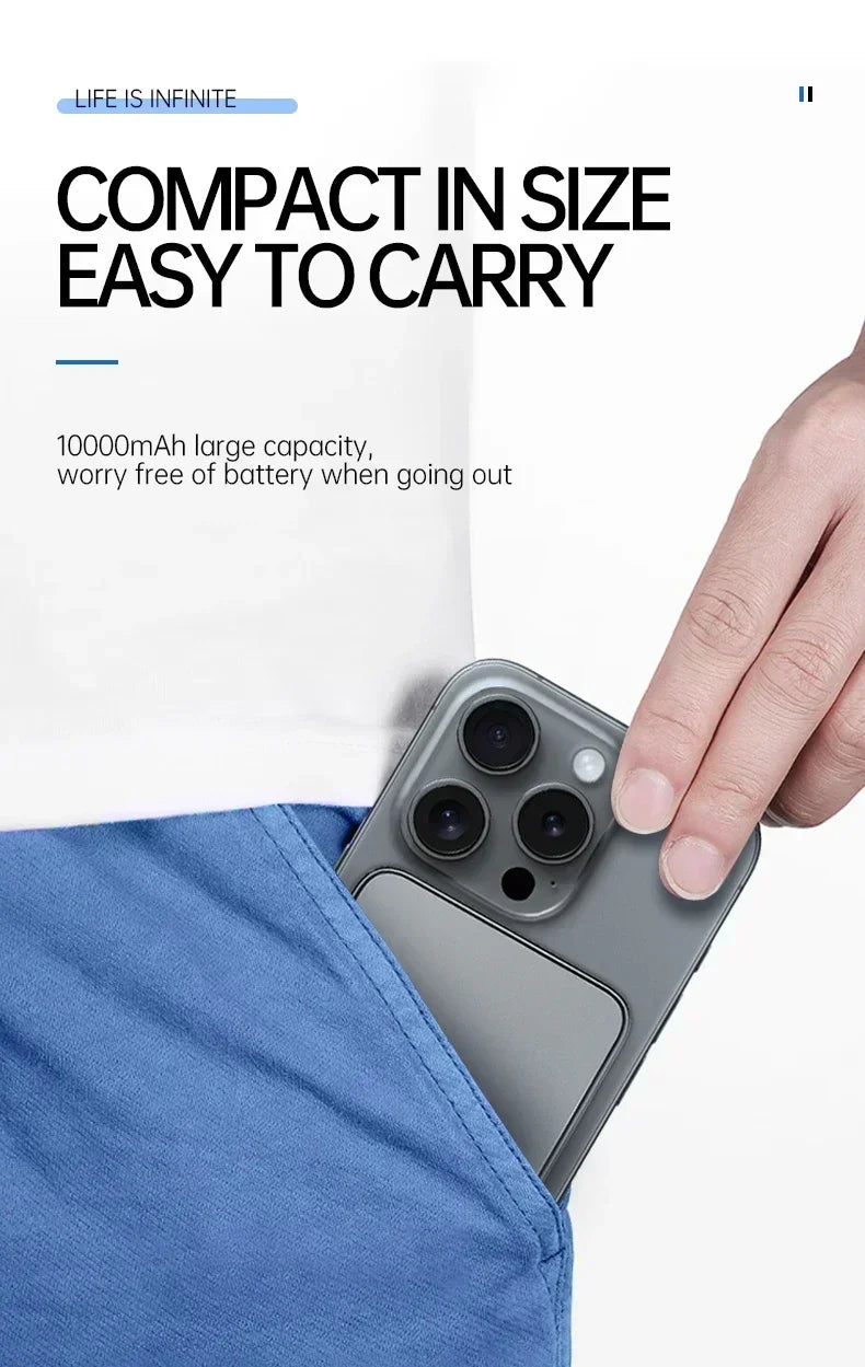 Lenovo PD22.5W Super Fast Charging Magsafe Power Bank 50000mAh Magnetic Wireless External Battery for Multiple Smart Phones