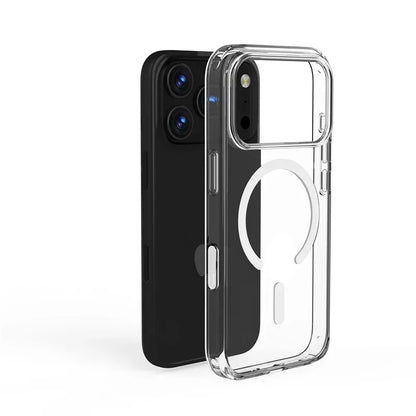 For Magsafe Magnetic Clear Shockproof Case For iPhone 17 Air 17Pro 17 Pro Max Wireless Charging Shockproof Hard PC Back Cover
