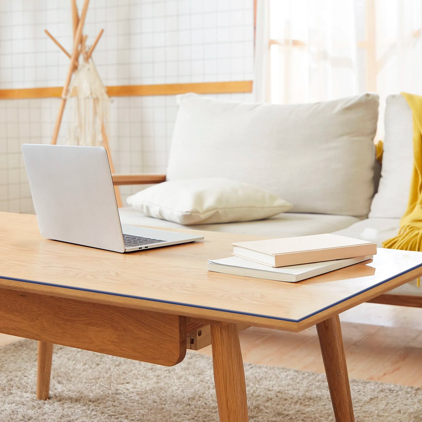 2mm Rectangular Table Film Crystal Clear PVC Transparent  Waterproof Tablecloth Christmas Decoration High Gloss Protector Cover