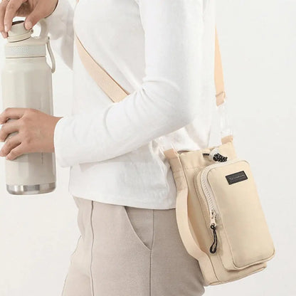 Portable Water Bottle Bag Water Bottle Holder With Adjustable Shoulder Strap Cup Insulated Protective Cover Cup Accessories
