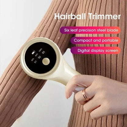 HOMEFISH Lint Remover for Clothing Electric Pellet Fluff Remover Rechargeable Fabric HairBall Shaver Removes Lint from Clothes