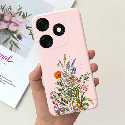 For Tecno Spark 20 Case Spark 20C BG7n Prety Girls Butterfly Painted Phone Case For Tecno Spark 20 Pro Spark20 C Soft TPU Fundas