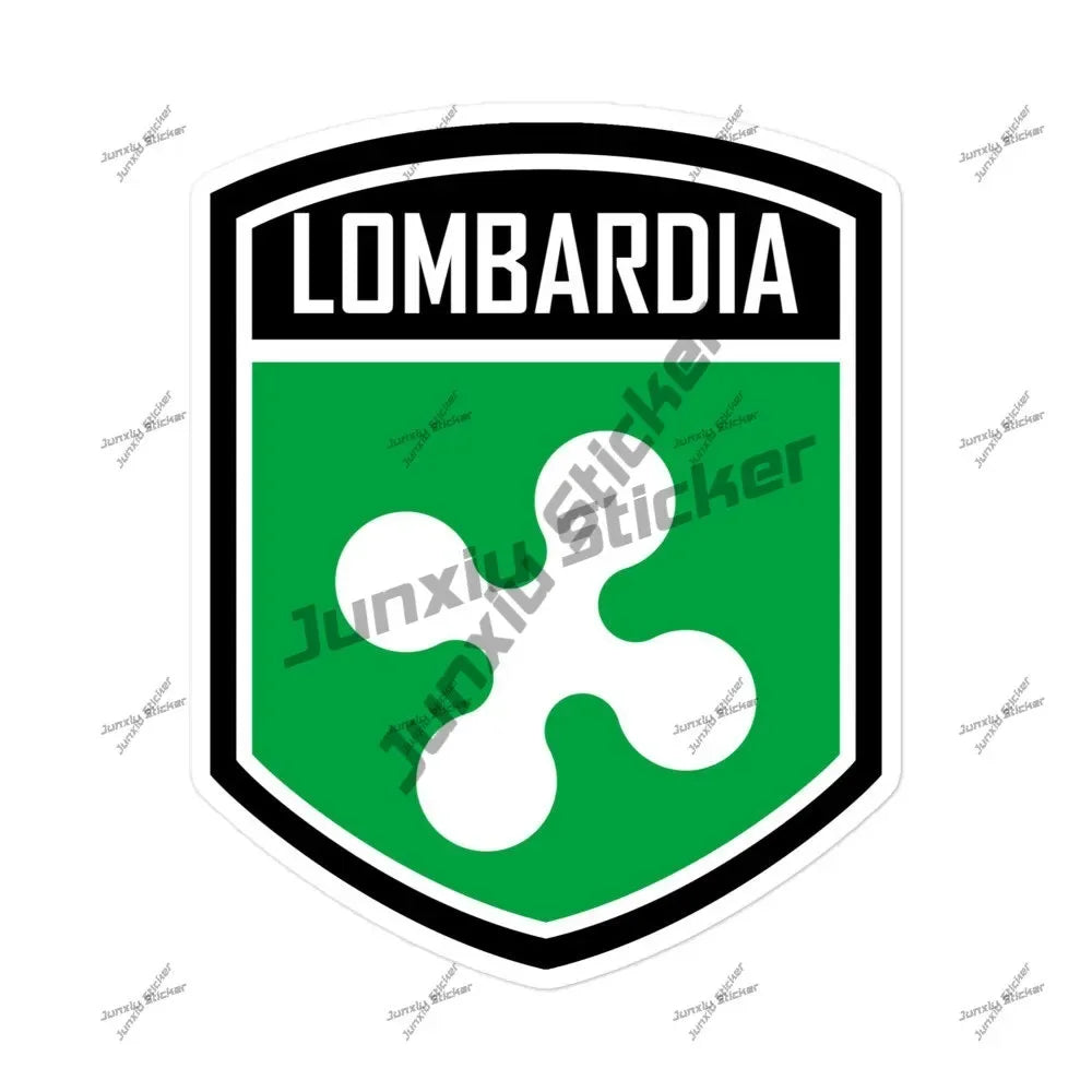Lombardia Marche Molise Italy Flag Emblem Vinyl Sticker Decoration Naples Napoli Modena Messina Milan Italia Round Seal Flag