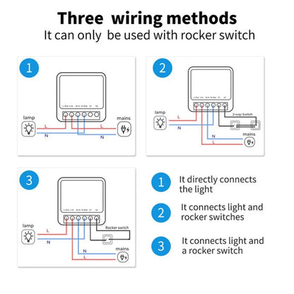Tuya Smart Home Automation Switch 2-way Breaker Work With Smart Gateway Smart Life App Control support With Google Home Alexa