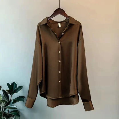Office Lady Shirts And Blouses Woman Top Autumn Winter Korean Long Sleeve Button Elegance Sweet Casual Summer Fashion Shirts