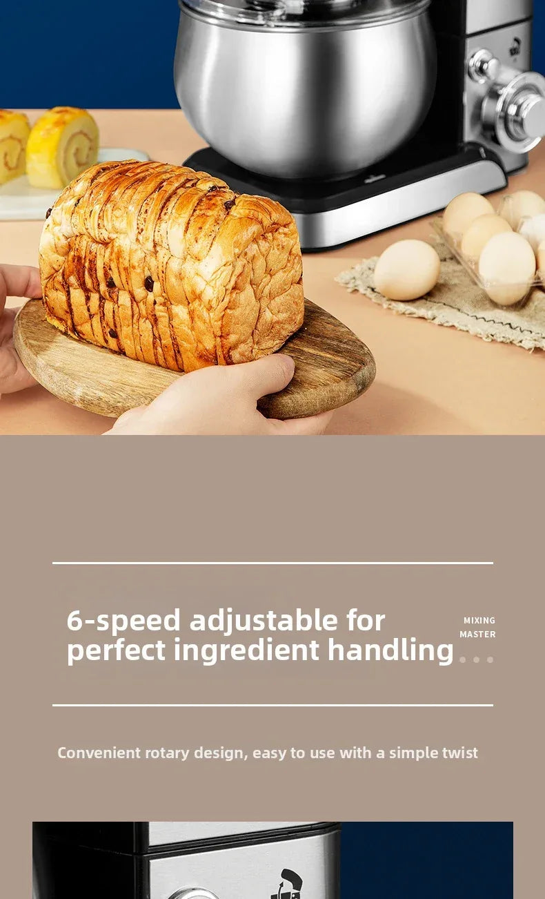 Stand Mixer – Home Kitchen Machine with Dough Hook, Beater & Whisk, 1200W Powerful Motor for Baking/Cooking, Tilt-Head Design