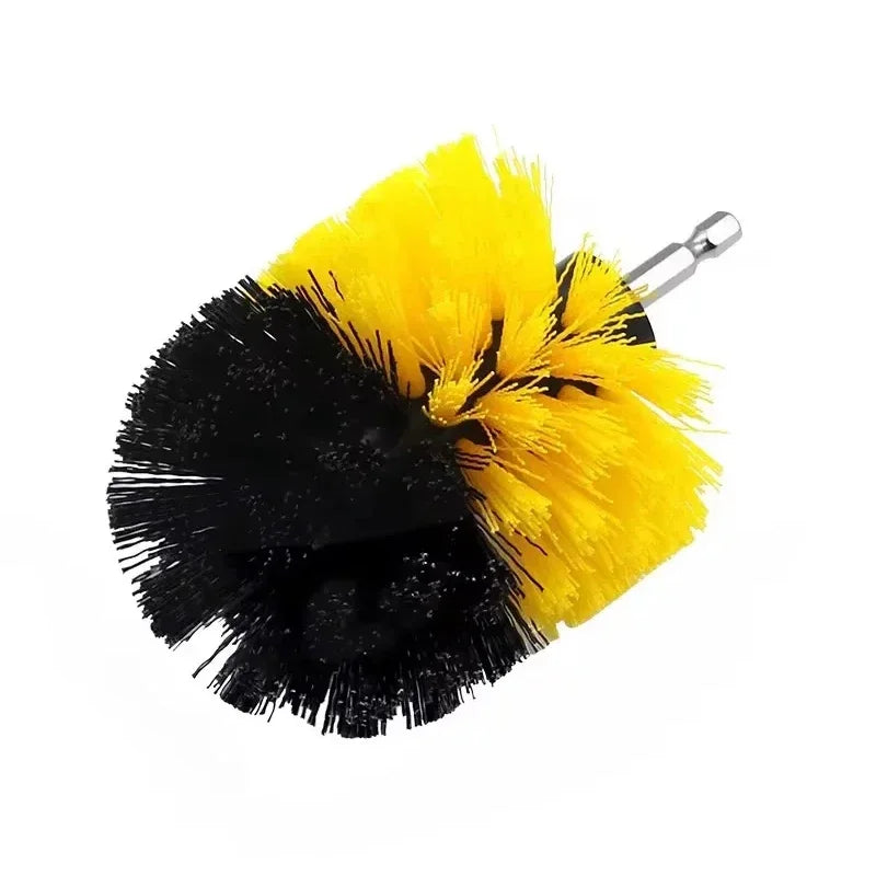 Electric Scrubber Brush Drill Brush Kit Power Drills Scrubber Brush & Rod  For Carpet Glass Car Tires Nylon Brushes 2/3.5/4''