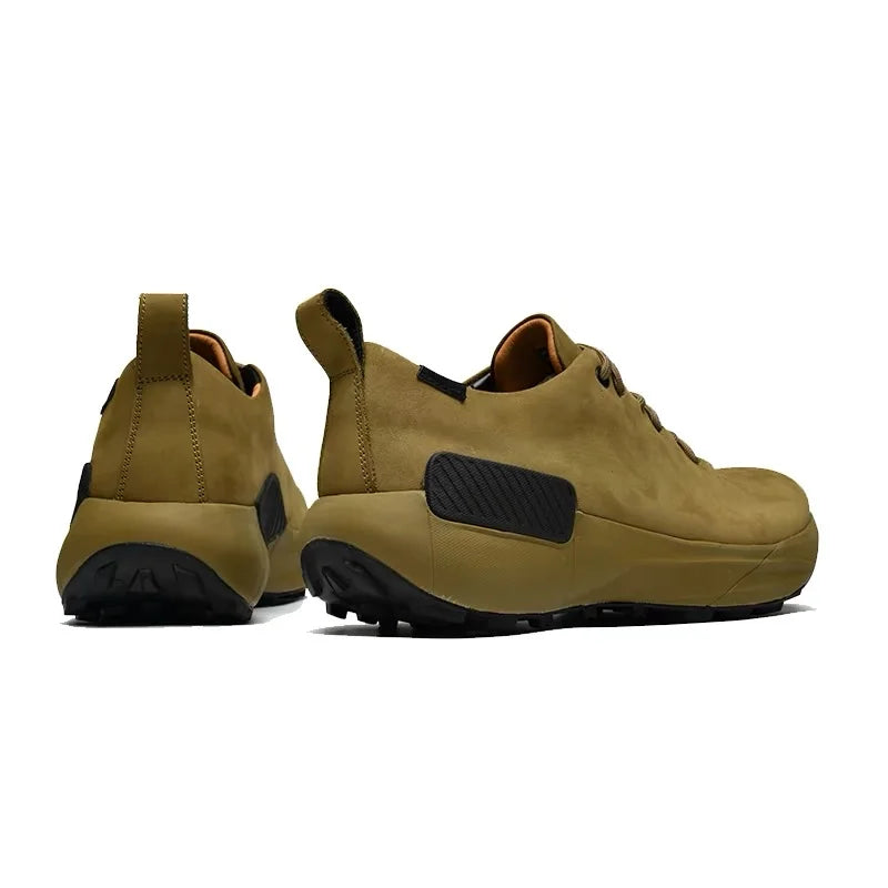 Genuine Leather Men Shoes Casual Sneakers Breathable Walking Slip On Platform Shoes Man Flats Sports Shoes Zapatillas