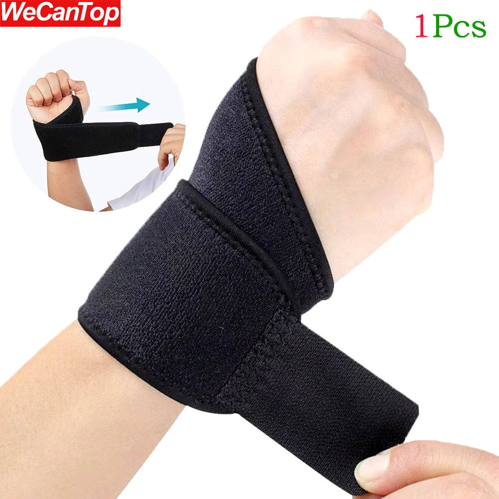 1Pcs Adjustable Wrist Support Brace Wrist Wraps for Men Women,WristBands Compression Straps Sleeve for Fitness,Sprains,Arthritis