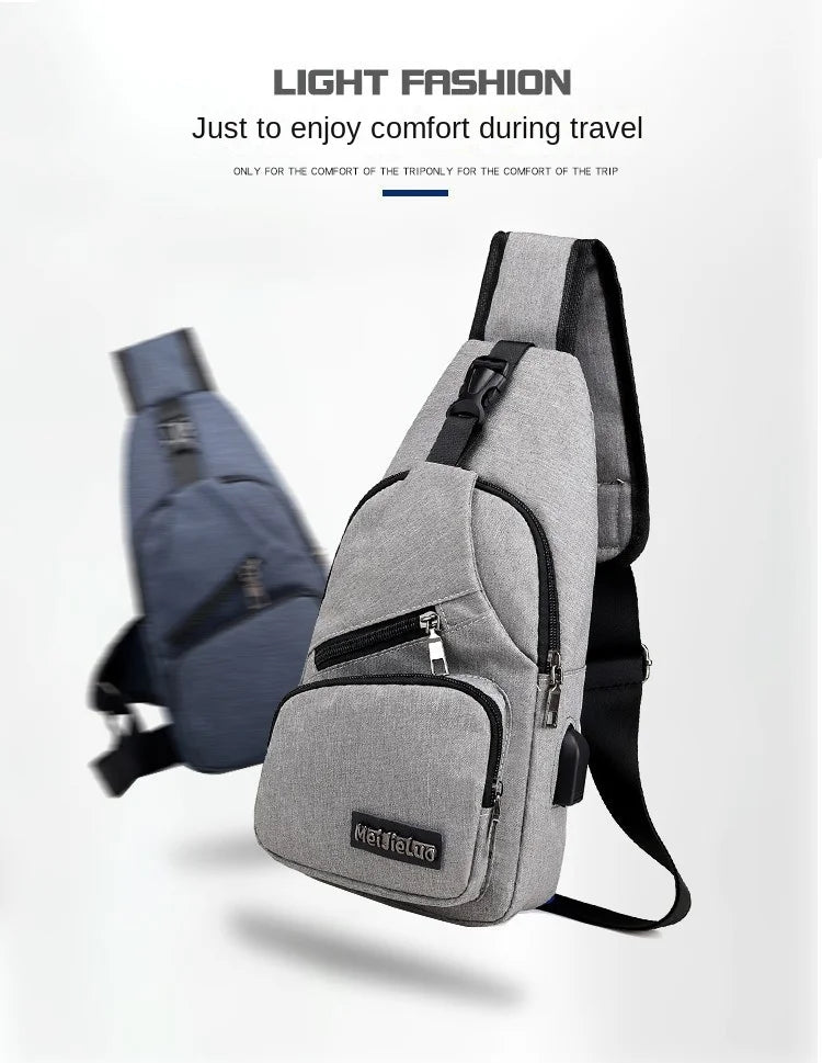Fashion Casual Crossbody Bag Small Men's Shoulder Bag Men Diagonal Backpack Messenger Phone Bag Boy Fanny Chest Pack New