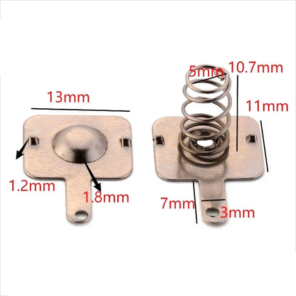 20pcs Battery Shrapnel 18650 Battery Spring Positive And Negative Contact Pieces 10pairs Battery Spring Piece Toy Spring Piece