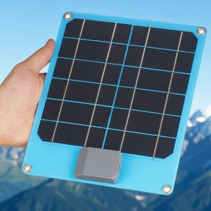 Solar Panel 20W-100W USB Type-C Waterproof Outdoor Hiking Camping Portable Battery Mobile Phone Charging Bank Charging Panel 5V