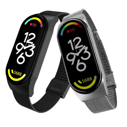 Metal Strap bracelet for Xiaomi mi band 7 6 5 3 4 strap Stainless Steel MiBand 4 Smart Wrist Strap for xiao mi miband 4 3 straps
