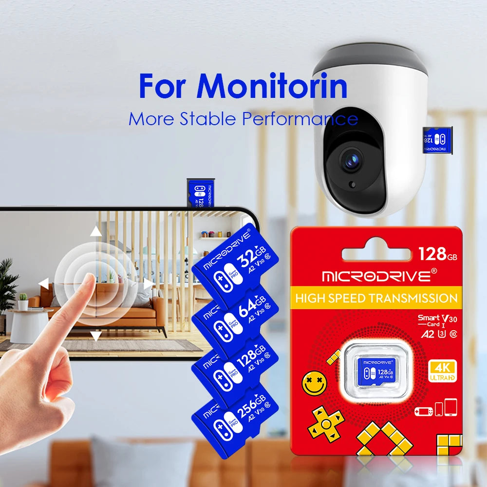 High speed memory card 32GB 50GB 64GB Class 10 Mini sd card flash usb mini pen drive TF card 100GB 128GB for Smartphone