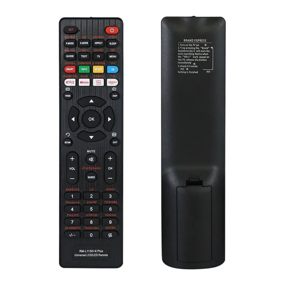 Universal Remote Control Rm-L1130+X For All Brand Tv Smart Tv Remote Control Comfortable To Use For LED TV Or LCD TV