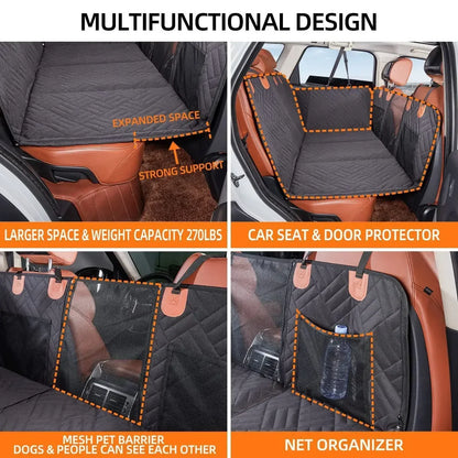 Pet hollow board extended dog car seat cover waterproof and dirt resistant, suitable for car dog beds and summer travel