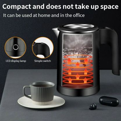 500ML Stainless Steel Portable Water Boiler Pot For Hotel Family Trip Kitchen Smart Kettle Pot Travel Electric Kettle Tea Coffee