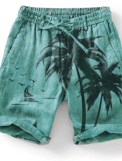 Men's Beach Pants Compass 3D Printed Shorts Men's Summer Breathable Shorts Fitness Street Shorts Men's Ropa Hombre