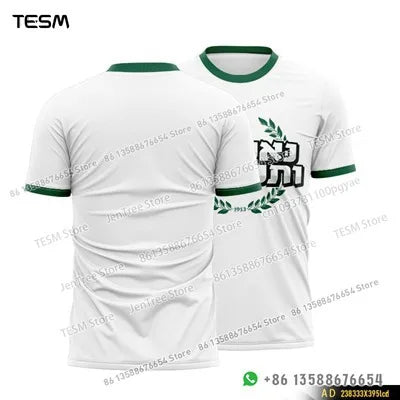 TESM Men Women Breathable Sports T-Shirt 3D Printed Number Short Sleeve Training Top Loose Streetwear Trendy Tee S-6XL