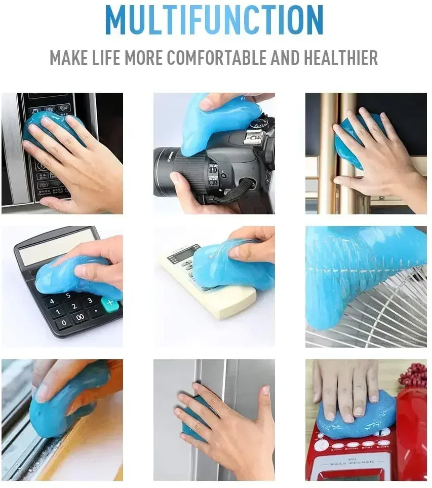Super Dust Clean Clay Dust Keyboard Cleaner Slime Toys Cleaning Gel Car Gel Mud Putty Kit for Laptop Cleanser Glue Cars Part