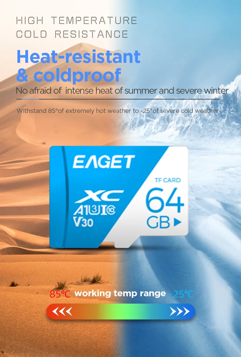 Eaget T1 Memory Card 512GB 256GB 128GB 32GB TF SD Card Class10 UHS-1 Flash Card Memory 64GB 32GB SD Card