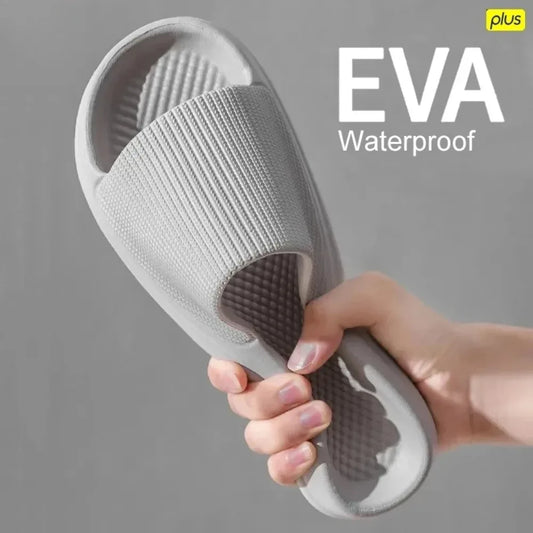Youpin Thick Platform Women Bathroom Home Slippers Cloud Slippers Soft Sole EVA Indoor Slides Sandals Summer Non-slip Mi