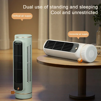 Desk Tower Fan USB Rechargeable 3 Speeds Summer Ventilation Fan Vertical Horizontal Electric Fan Household Air Conditioning Fan