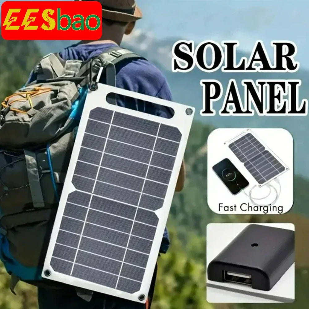 Portable 25-35W Solar Panel. Waterproof, for outdoor hiking/camping. USB mobile phone charging bank & battery charger.
