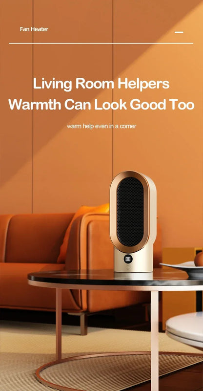 PTC heater, household heater, small electric heater, small sun desktop heater, ceramic hot air fan, European/American standard