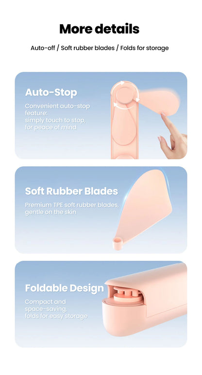 Portable Mini Fan Handheld Small Fan Extendable USB to Type C Charging Fan 2-in-1 Multi-Functional Mobile Phone Charging Fan