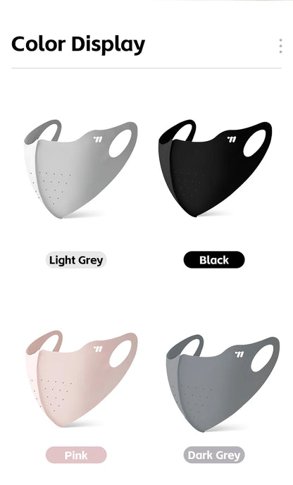 WEST BIKING Summer Sunscreen Traceless Mask 3D Ice Silk Breathable UV Protection Mask Summer Outdoor Sport Cycling Sports Masks