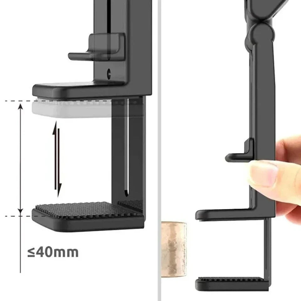 Airplane Phone Holder Portable Foldable Desktop Mobile Phone Stand Rotatable Selfie Holding Live Train Seat Clip Lazy Bracket